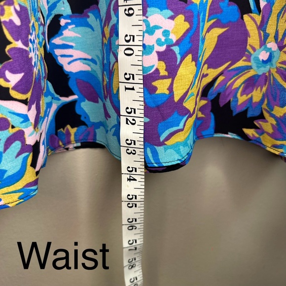 Donna Morgan Floral Long Sleeve V-Neck Maxi Sz 8 - Picture 5 of 9